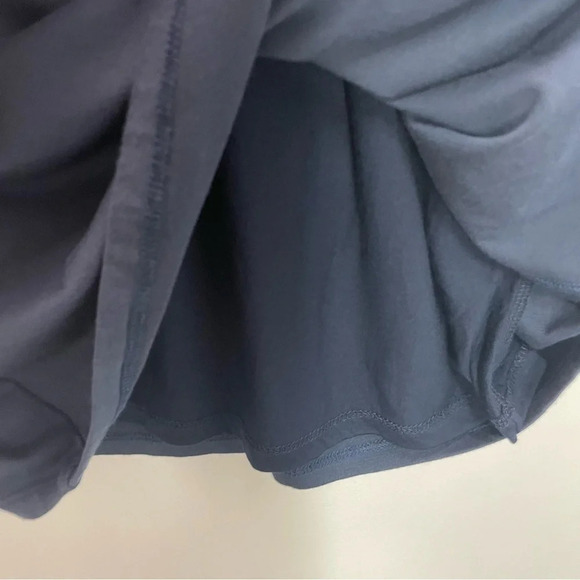 Theory Jaysa K Sulla Cowl Neck Modal Blend Jersey Knit Navy Blue Dress - Picture 6 of 8